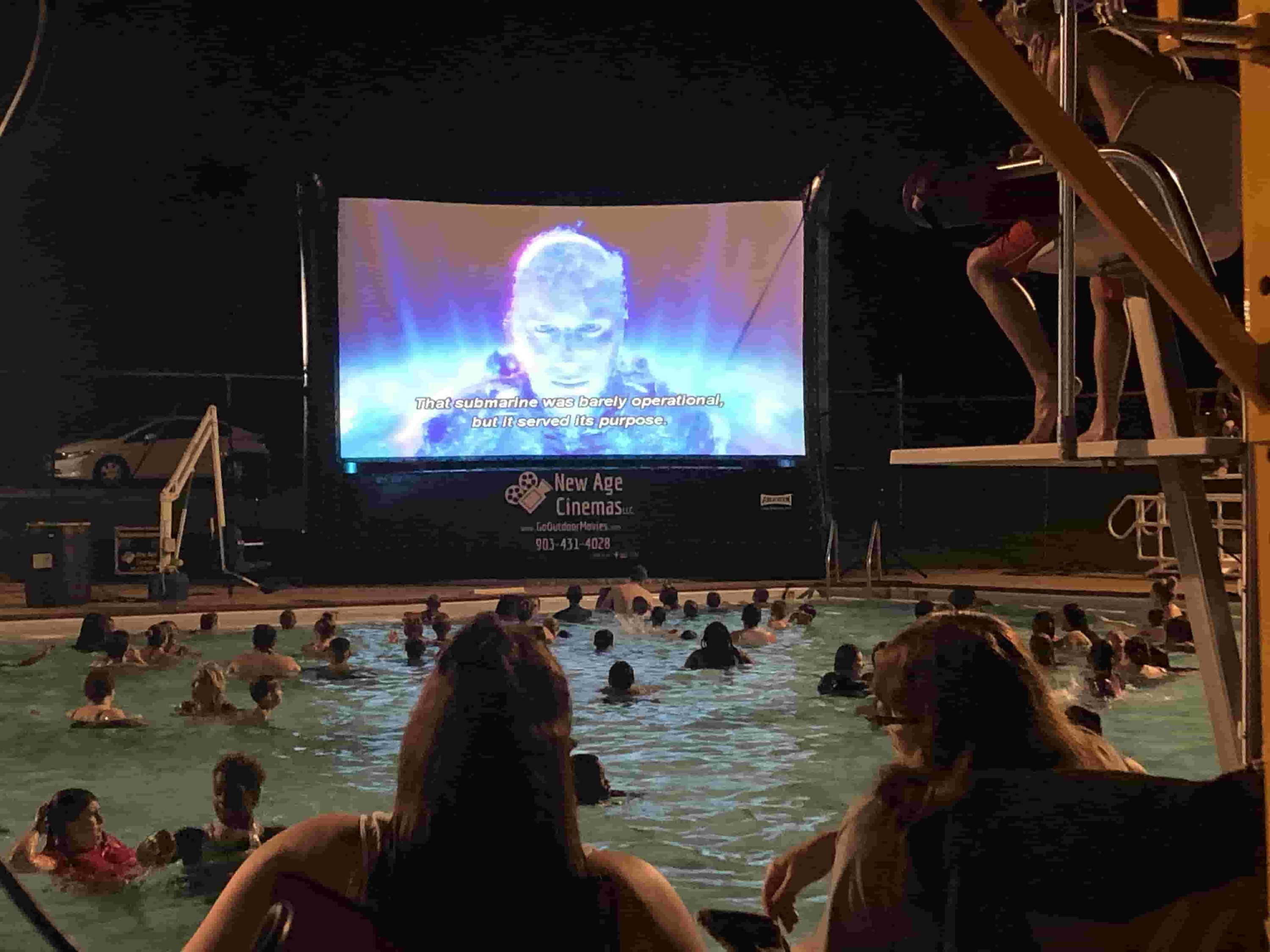 Outdoor Movie by the Pool Outdoor Movie by the Pool